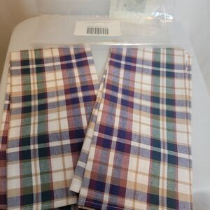 NWT Longaberger Plaid Napkins